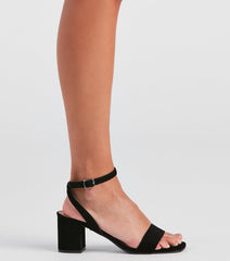 Casual Chic Nubuck Block Heels Newgew