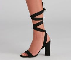 Dancer Spirit Lace-Up Block Heels Newgew