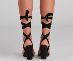 Dancer Spirit Lace-Up Block Heels Newgew