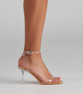 Pop the Cork PVC Wrap Ankle Stilettos Newgew