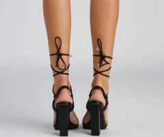 Wrapped In Chic Block Heels Newgew