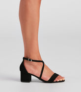Cross Paths Nubuck Block Heels Newgew