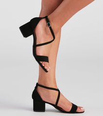 Cross Paths Nubuck Block Heels Newgew