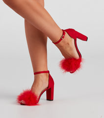 Marabou Babe Block Heels Newgew