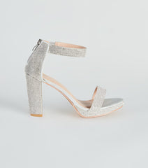 Oh My Shine Rhinestone Block Heels Newgew