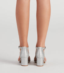 Glam Moves Glitter Block Heels Newgew