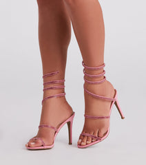 Spiral Rhinestone Stiletto Heels Newgew