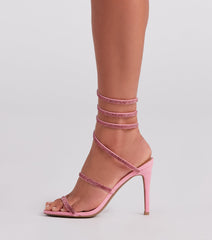 Spiral Rhinestone Stiletto Heels Newgew