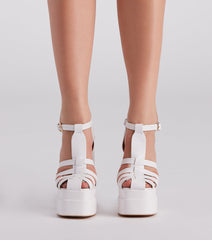 Run This Town Platform Caged Heels Newgew