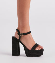 Spring Into Style Espadrille Platform Heels Newgew