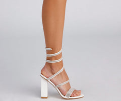 Dress To Impress Rhinestone Spiral Heels Newgew