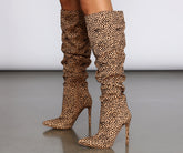Spotted From Afar Stiletto Boots Newgew