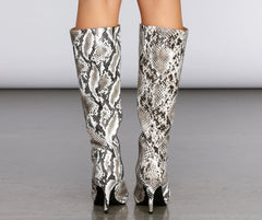 Slither In Style Stiletto Boots Newgew