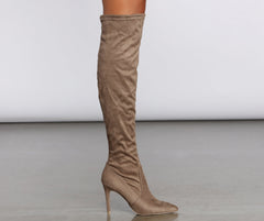 Stop And Stare Thigh High Stiletto Boots Newgew