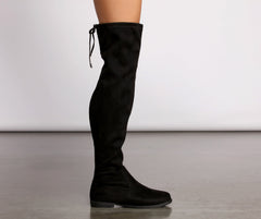 Simply Stylish Flat Over The Knee Boots Newgew