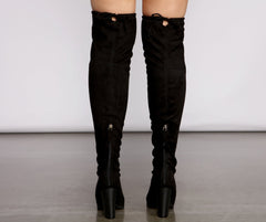 Trend Alert Over the Knee Faux Suede Boots Newgew