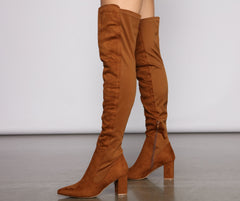 So Haute Over-The-Knee Lace Up Boots Newgew