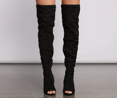 High Fashion Peep Toe Boots Newgew