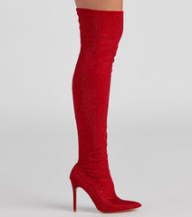 Stellar Shine Thigh-High Stiletto Boots Newgew