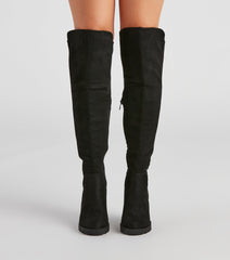 In Control Over The Knee Lug Boots Newgew