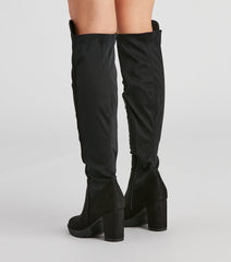 In Control Over The Knee Lug Boots Newgew