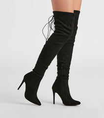 Stacked On Style Lace-Up Boots Newgew