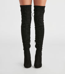 Stacked On Style Lace-Up Boots Newgew