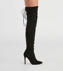Stacked On Style Lace-Up Boots Newgew