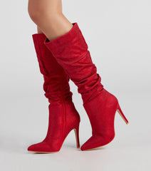 Shine Slouch Stiletto Boots Newgew