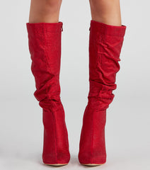 Shine Slouch Stiletto Boots Newgew