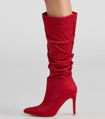 Shine Slouch Stiletto Boots Newgew