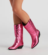 Major Glam Metallic Cowboy Boots Newgew