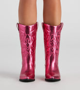 Major Glam Metallic Cowboy Boots Newgew