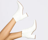 Miss Mod Point Toe Booties Newgew