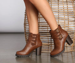 Again And Again Stacked Booties Newgew