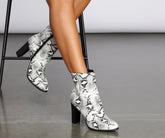 Stunning Snake Booties Newgew