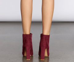 Sunday Funday Faux Suede Heel Newgew