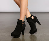 Chic Moment Nubuck Stiletto Bootie Newgew