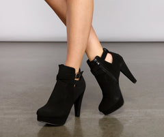 Chic Moment Nubuck Stiletto Bootie Newgew