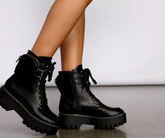 Major Trendsetter Platform Combat Boots Newgew