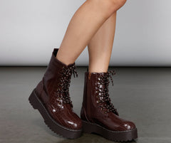 Blooming Beauty Floral Lace Up Booties Newgew