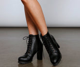 Take It On Lace-Up Booties Newgew