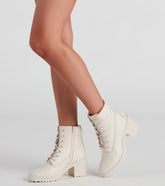 Love That Look Lace-Up Booties Newgew