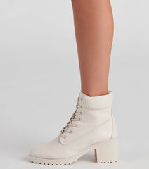 Love That Look Lace-Up Booties Newgew