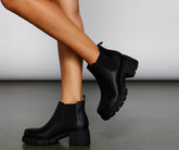 Everyday Style Faux Leather Booties Newgew