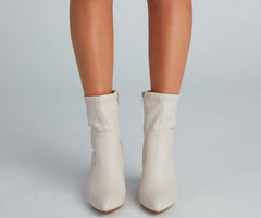 Strut Worthy Faux Leather Booties Newgew