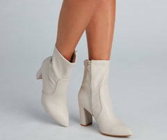 Strut Worthy Faux Leather Booties Newgew