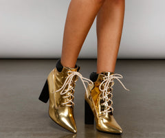 Futuristic Glamour Chrome Booties Newgew