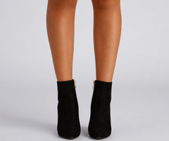 Go Getter Nubuck Block Heel Booties Newgew