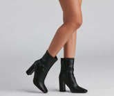 Fashion Square Toe Booties Newgew